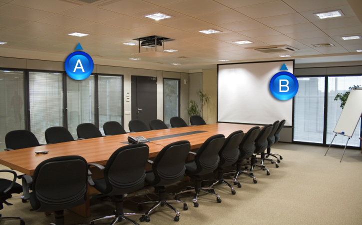 Whether for presentations, business discussions or creative workshops, light colours and direct and indirect light in various combinations enable illumination precisely according to needs. LED Lighting is the way of the future.